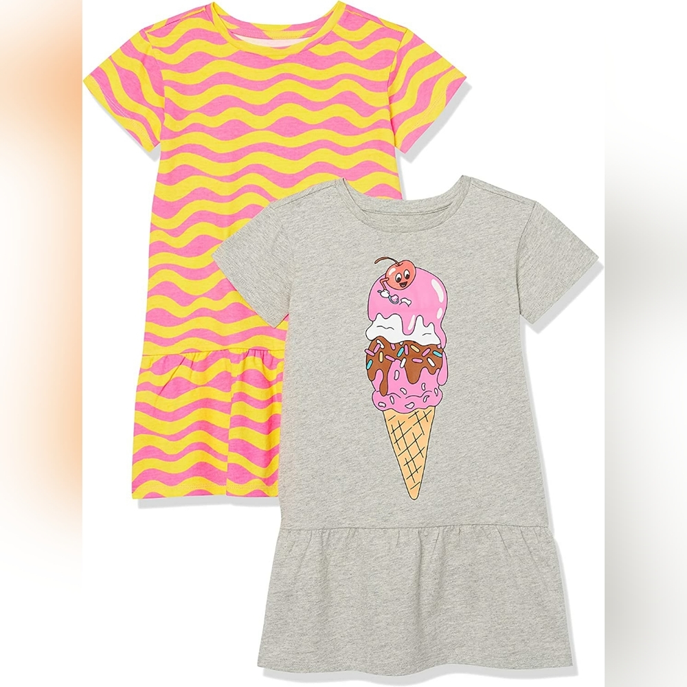 XS kids spotted zebra dresses New!!